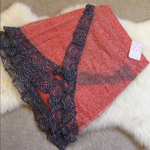 Free People Ruffle Trimmed Hi-Low Skirt - Picture 3 of 5